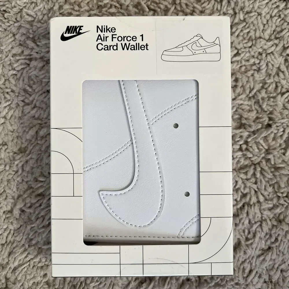 Nike Air Force 1 Card Wallet Triple White - Brand New